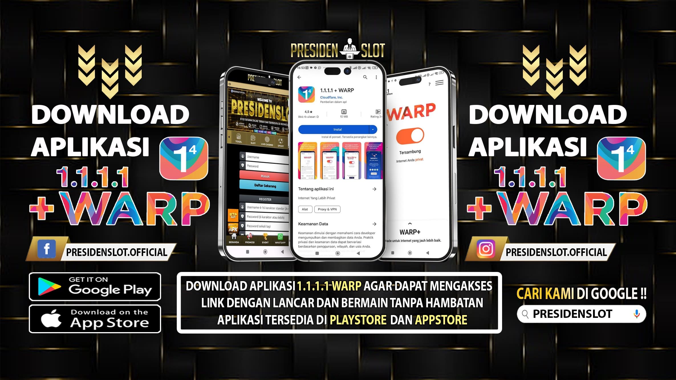 Download Aplikasi WARP di hp anda